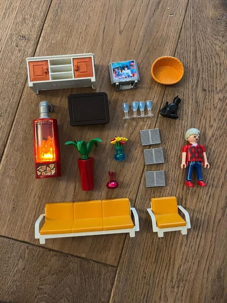5332 Playmobil Gezellige woonkamer, Kinderen en Baby's, Speelgoed | Playmobil, Ophalen, Zo goed als nieuw, Complete set