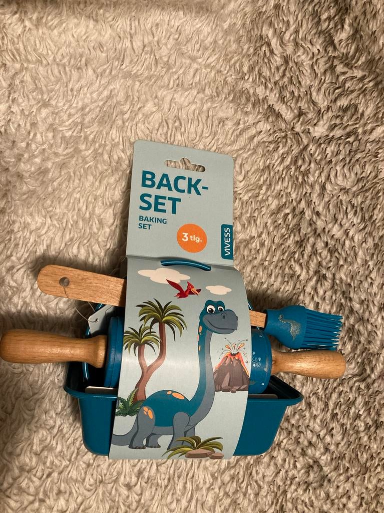 VIVESSI (kinder) Bakset 3-delig Nieuw, blauw, Kinderen en Baby's, Speelgoed | Educatief en Creatief, Nieuw, Knutselen, Ophalen of Verzenden