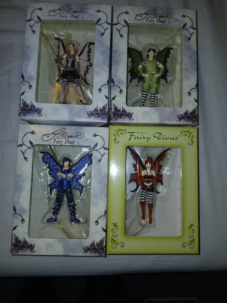 4x Amy Brown Fairy Diva elfje - The Misfits, Ophalen of Verzenden, Zo goed als nieuw, Fantasy