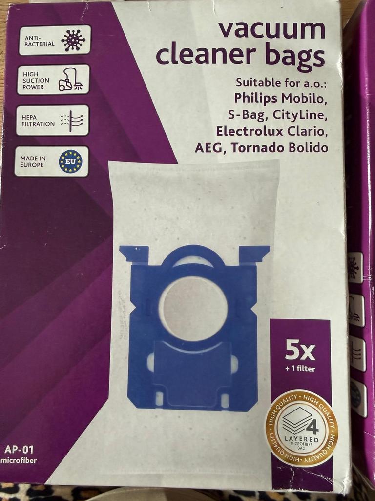 Stofzuigerzakken - 5 stuks + 1 filter, Ophalen of Verzenden, Nieuw, Stofzak, Stofzuiger