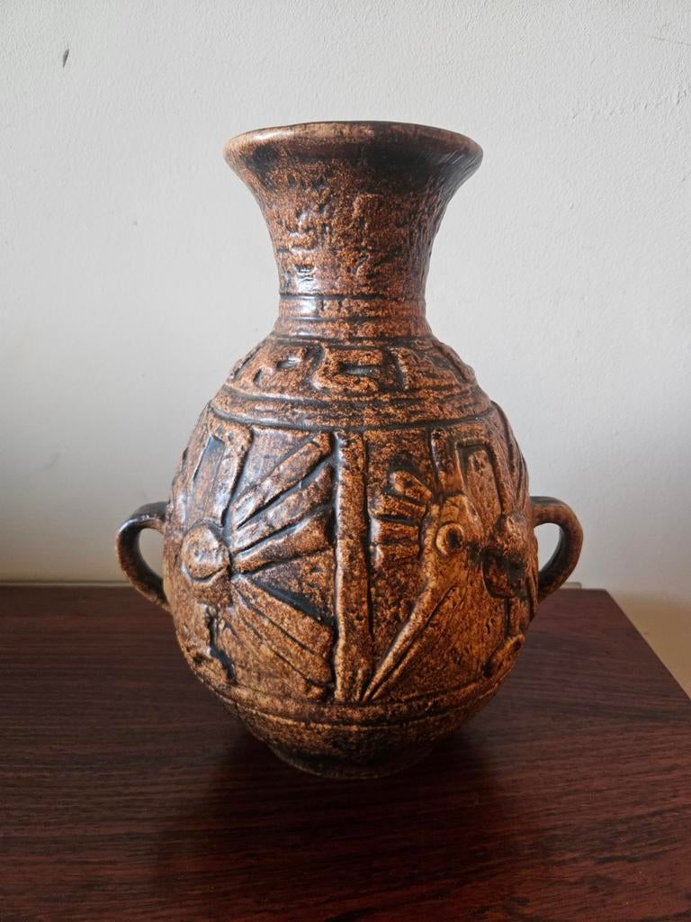Vintage Jasba 1690/30 Vaas - Aztec Serie, Antiek en Kunst, Ophalen of Verzenden