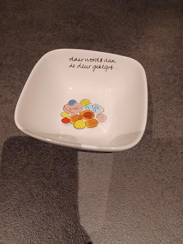 Blond Amsterdam Sint Bakje - Oude Lijn, Gebruikt, Porselein of Keramiek, Schaal, Vierkant