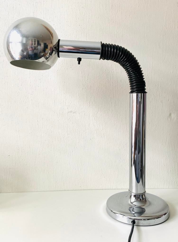 Targetti Sankey grote tafellamp Space Age, Space Age, Italie, Gebruikt, 50 tot 75 cm