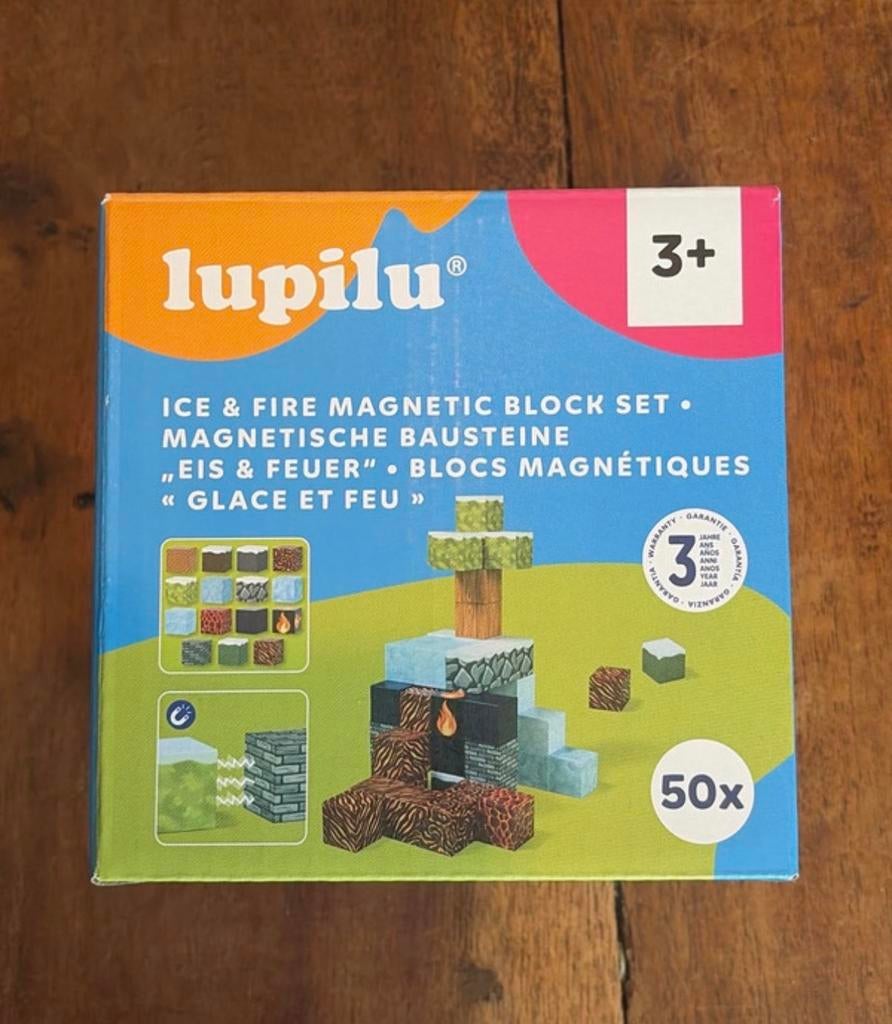 Lupilu Magnetische Bouwstenen "IJs & Vuur" - 50 Stuks, Ophalen, Nieuw, Overige merken