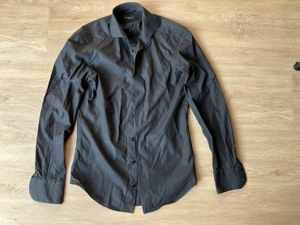 Cavallaro overhemd zwart maat 36, Kleding | Heren, Overhemden, Halswijdte 38 (S) of kleiner, Zwart, Ophalen of Verzenden, Zo goed als nieuw