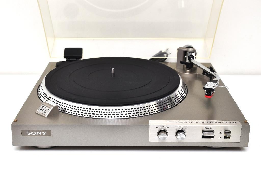 SONY PS-212 direct drive platenspeler., Gebruikt, Pitch-regelaar, Ophalen of Verzenden, Platenspeler