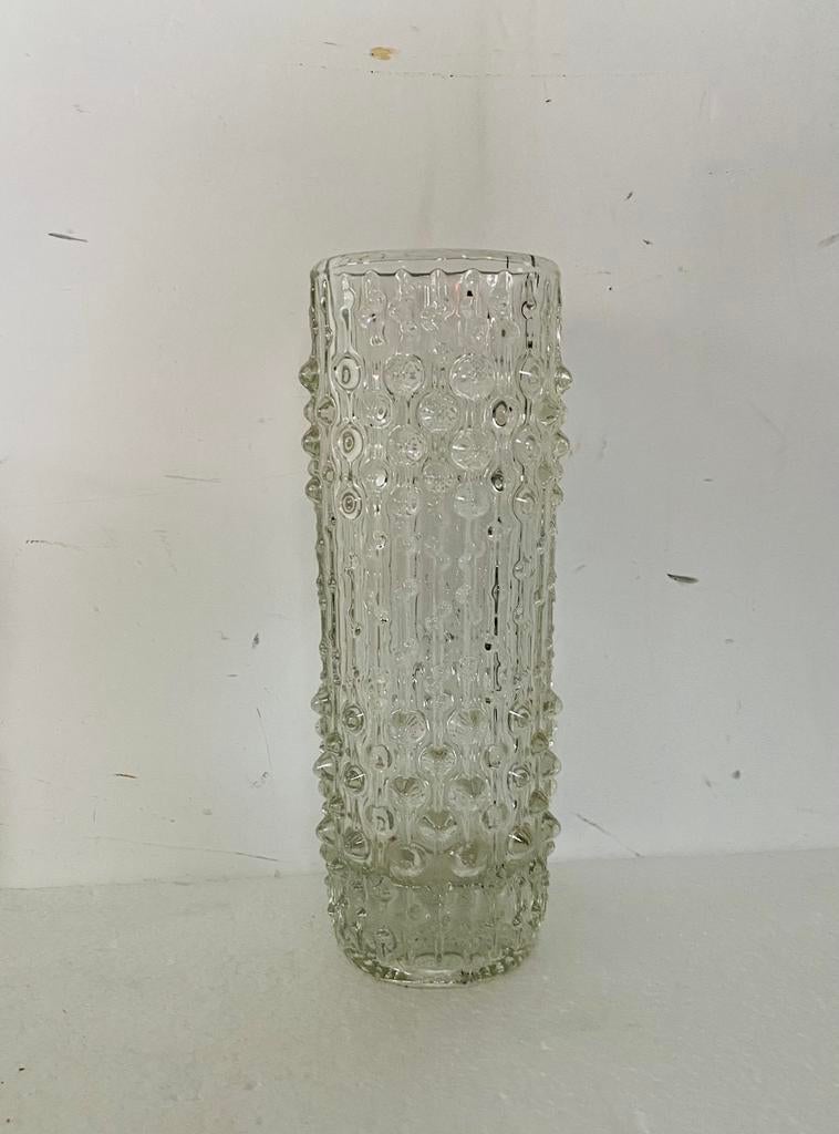 Sklo candle wax glazen vaas , jaren 60, Ophalen of Verzenden, Huis en Inrichting