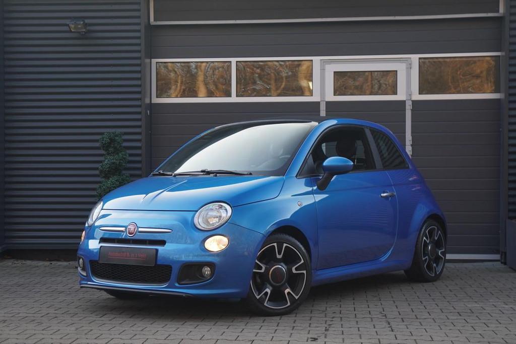 Fiat 500 C 1.2 500S DIGITALE COCKPIT LEDER AIRCO PDC ARMSTEU, Gebruikt, 4 cilinders, Cabriolet, Leder en Stof