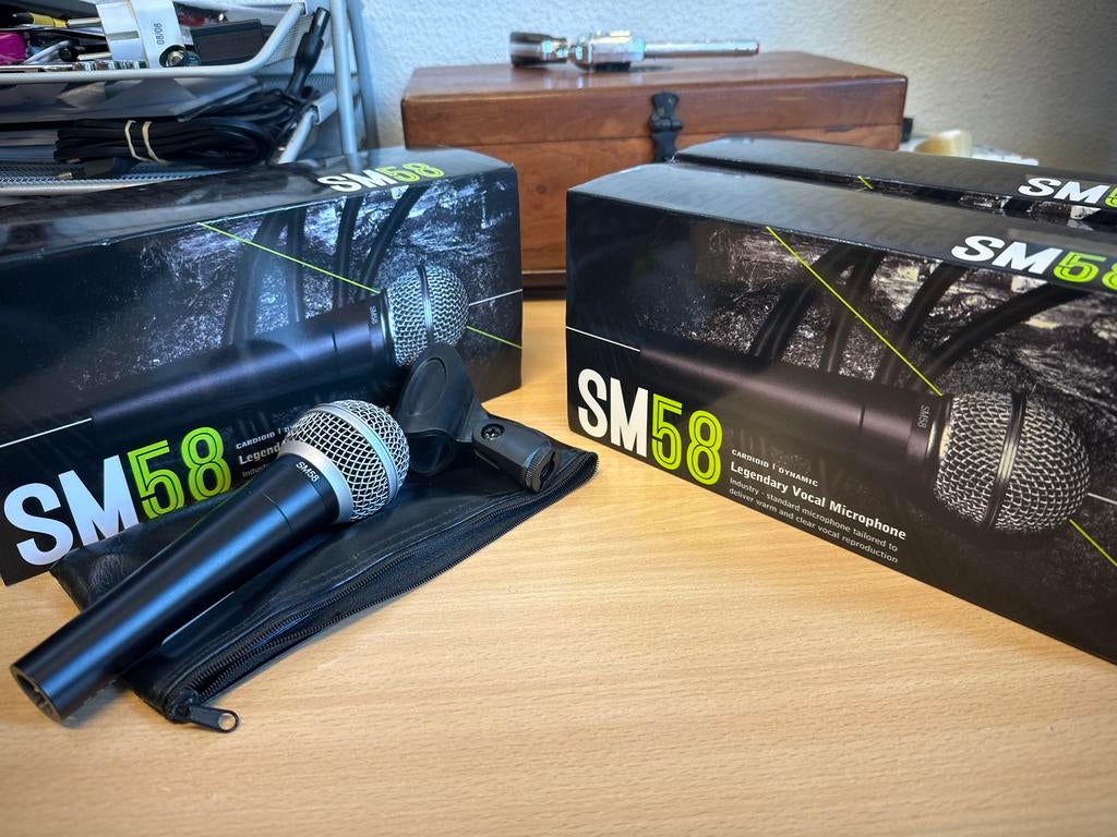 Shure SM58 microfoon, Ophalen of Verzenden, Gebruikt, Zangmicrofoon