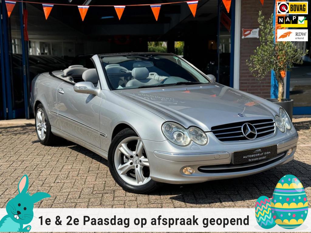 Mercedes-Benz CLK-klasse Cabrio 240 Elegance 2004 AUT Keyles, Automaat, Achterwielaandrijving, Gebruikt, Zwart