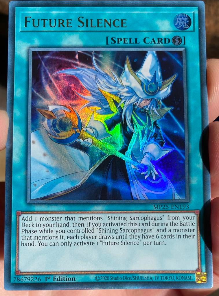 Yu-Gi-Oh! Future Silence MP25 1st Edition !, Ophalen of Verzenden, Zo goed als nieuw, Losse kaart, Foil