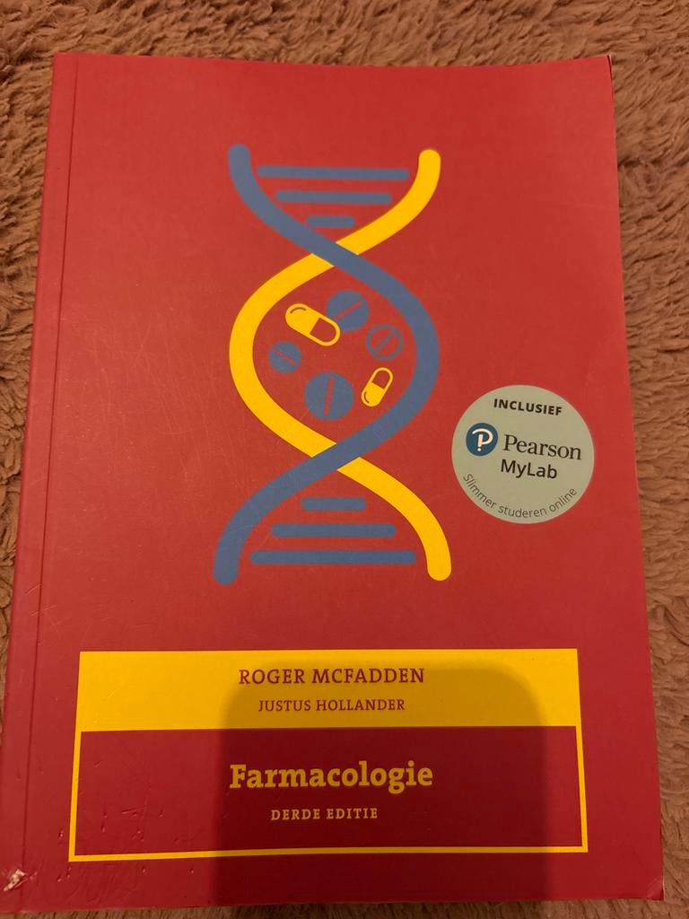 Farmacologie - Derde Editie (incl. Pearson MyLab), Boeken, Ophalen of Verzenden, Beta, Zo goed als nieuw, HBO