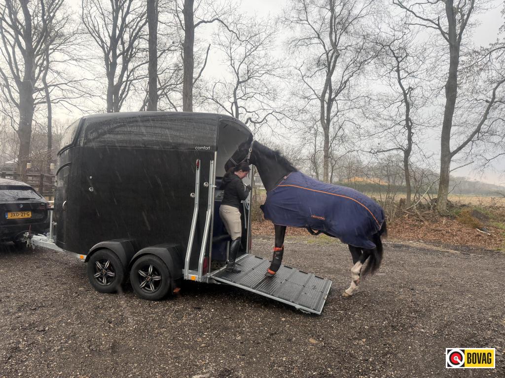 Bij Impex DEMO Bockmann Comfort CFF polyester zadelk 3-2026, Dieren en Toebehoren, Gebruikt, Polyester, 2-paards trailer