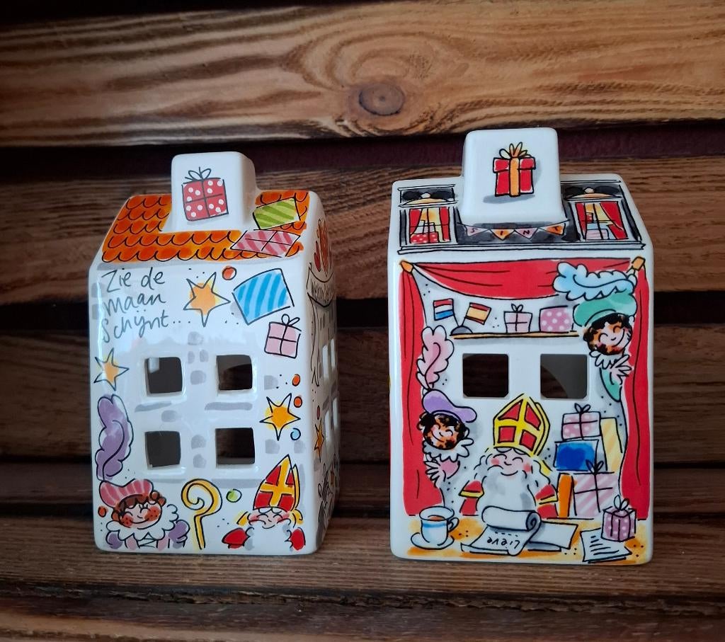 2 lichthuisjes Blond Amsterdam Sinterklaas, Ophalen, Zo goed als nieuw