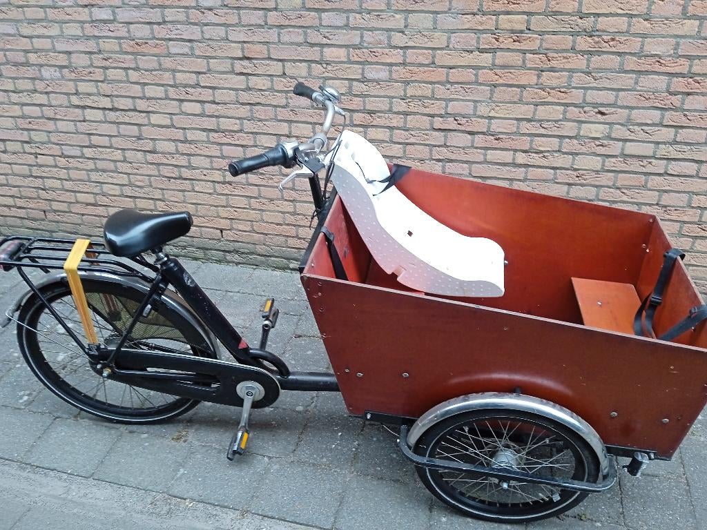 Bakfiets nl cargo trike wide (niet elektrisch), Fietsen en Brommers, Fietsen | Bakfietsen, Ophalen, 4 kinderen of meer, Gebruikt