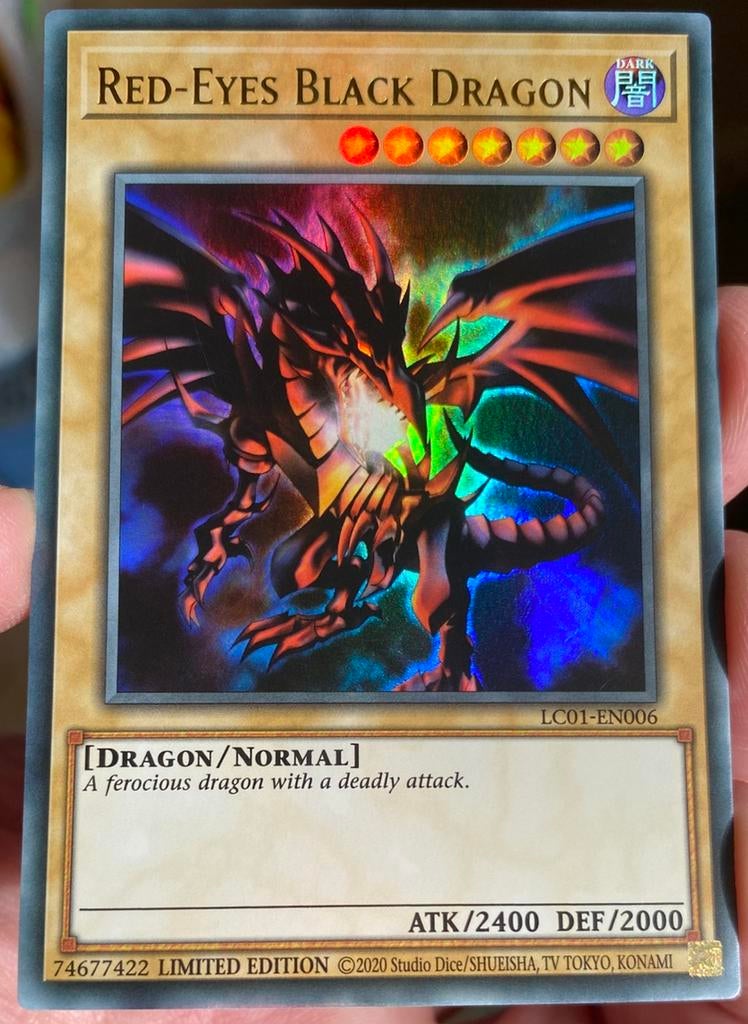 Yu-Gi-Oh! Red-Eyes Black Dragon LC01 Limited Edition !, Hobby en Vrije tijd, Verzamelkaartspellen | Yu-gi-Oh!, Ophalen of Verzenden