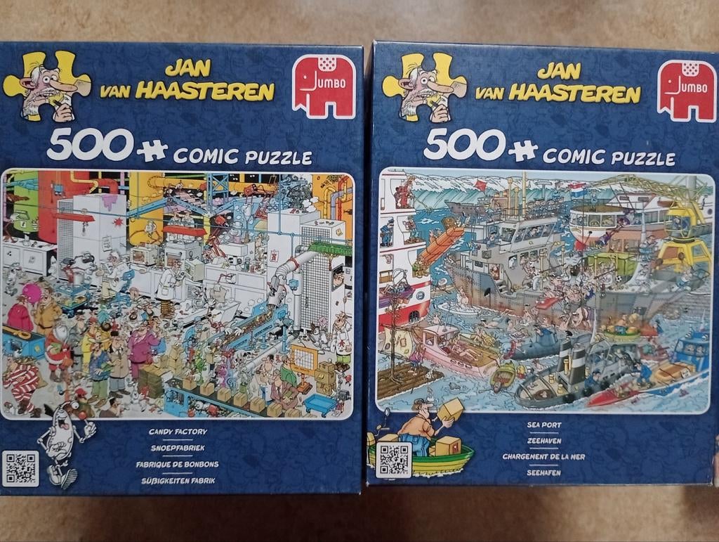 Zeehaven en Snoepfabriek, JvH 500 stukjes, Ophalen, 500 t/m 1500 stukjes, Zo goed als nieuw