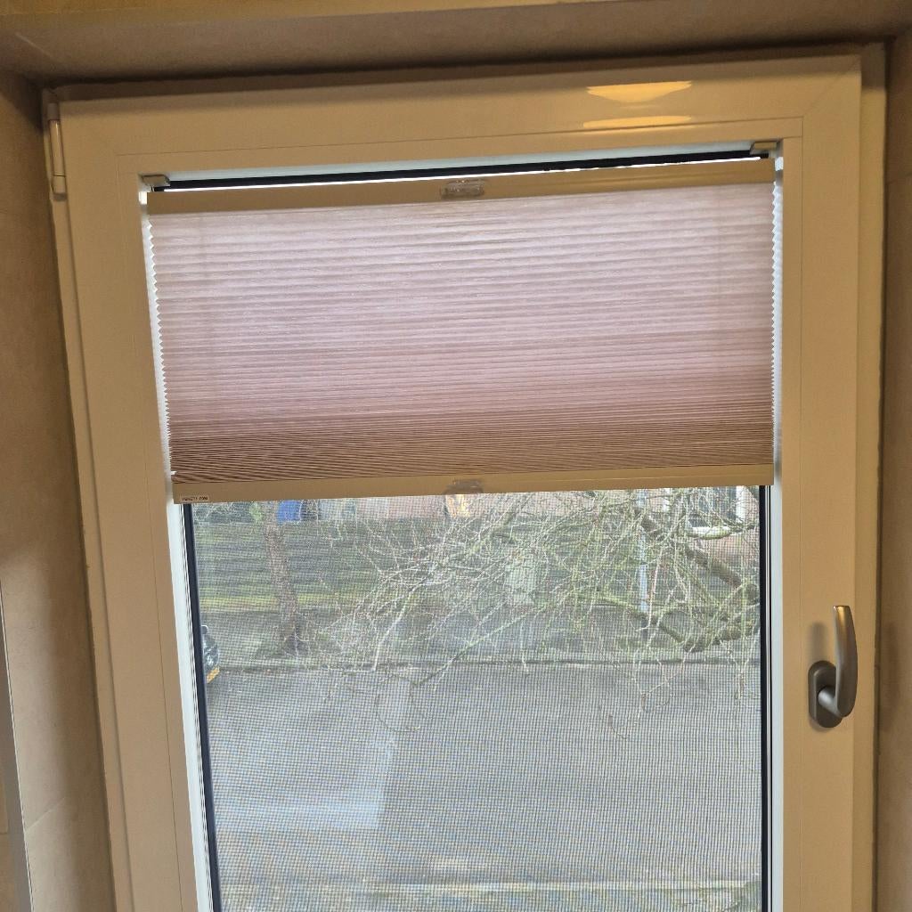 Nieuwe plissé gordijn, Nieuw, 100 tot 150 cm, Beige, 50 tot 100 cm