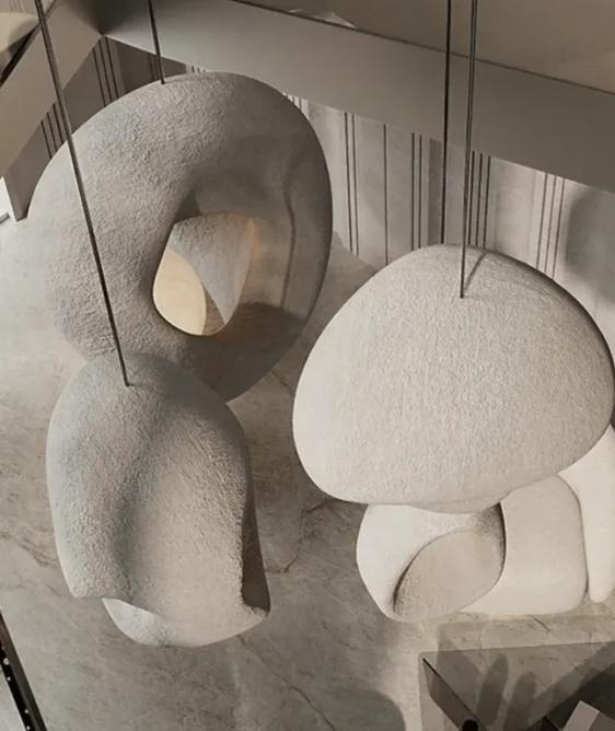 Wabi Sabi Vide Japandi Hanglamp nieuw in doos, Ophalen, Nieuw, 75 cm of meer, Overige materialen