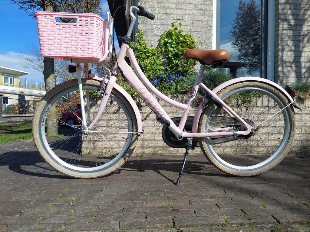 Batavus Diva Meisjesfiets 24 inch - Roze, Ophalen, Batavus, Handrem, Gebruikt