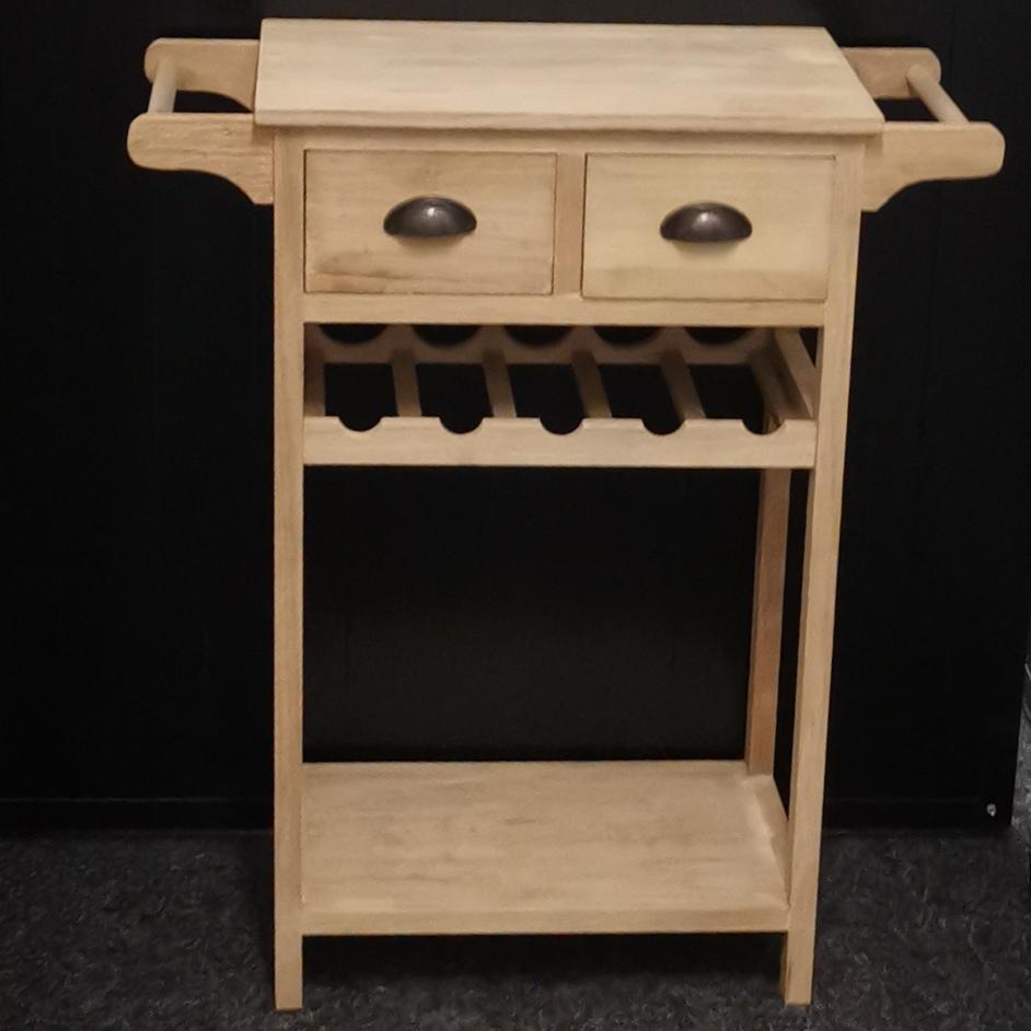 Wijntafel - Wijnkast met wijnrek, Niet ingevuld, Niet ingevuld, Niet ingevuld