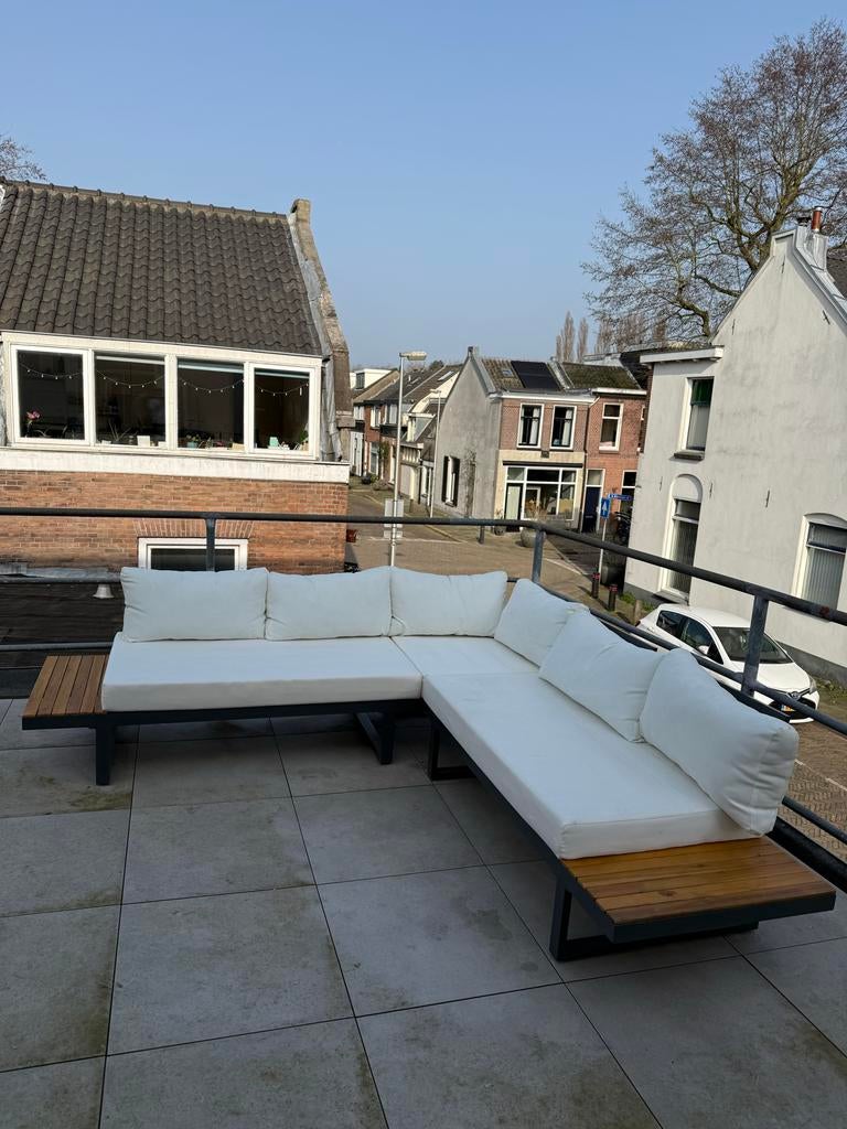 Moderne Loungeset, Ophalen, 5 zitplaatsen, Aluminium, Zo goed als nieuw
