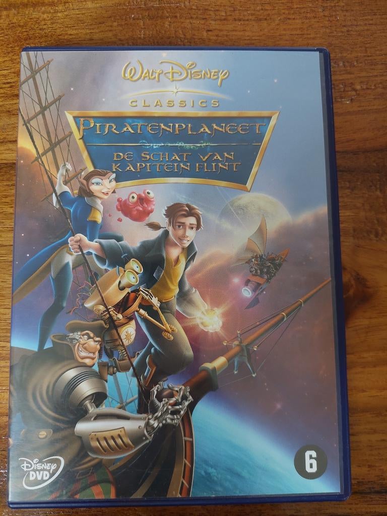 Walt Disney Piratenplaneet De Schat van Kapitein Flint DVD, Avontuur, Gebruikt, Ophalen of Verzenden, Vanaf 6 jaar