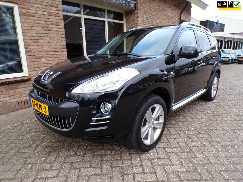 Peugeot 4007 2.4 GT 7p Automaat / Leder / Navi / 7 Persoons, Automaat, Euro 5, Gebruikt, Zwart