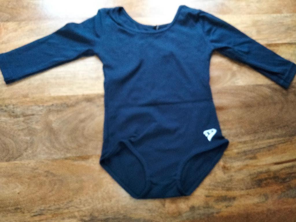 Rucanor balletpakje/gympakje maat 104 donkerblauw, Ophalen of Verzenden, Zo goed als nieuw, Kleding