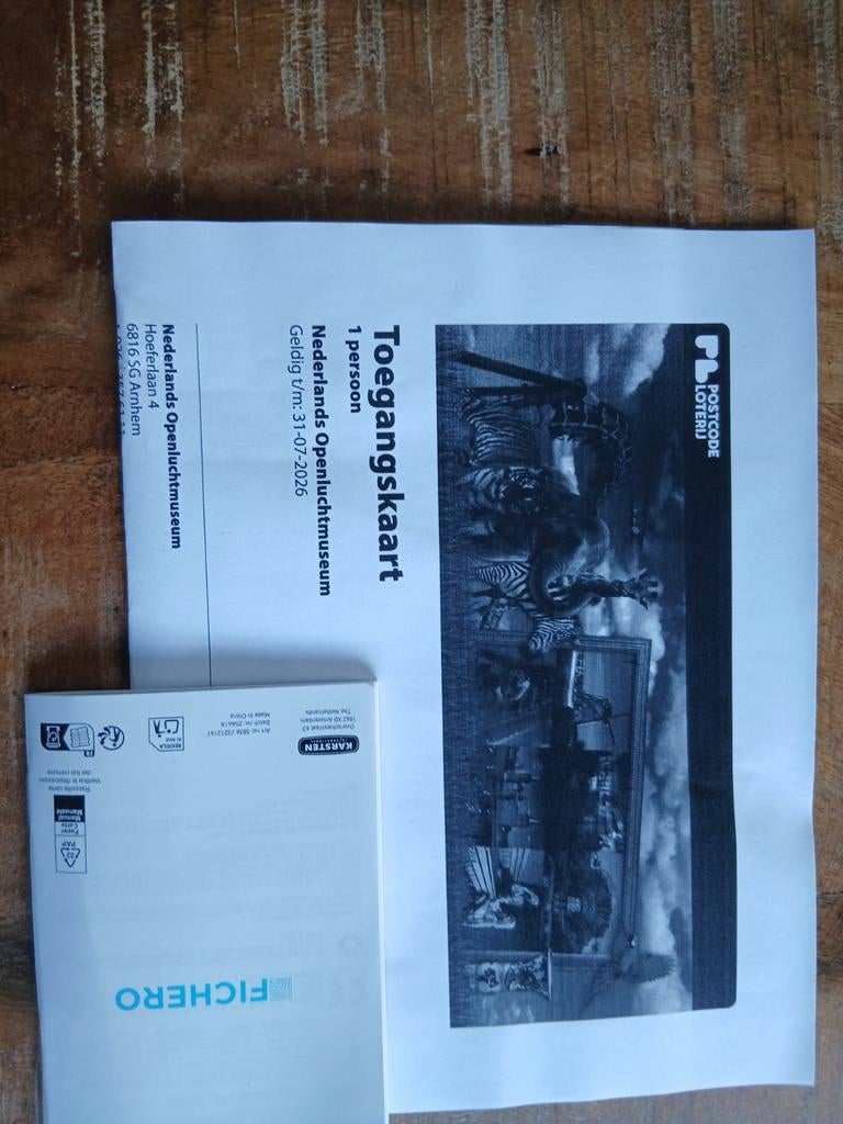 1x toegang voor openlucht museum Arnhem, Tickets en Kaartjes, Musea, Eén persoon, Ticket of Toegangskaart