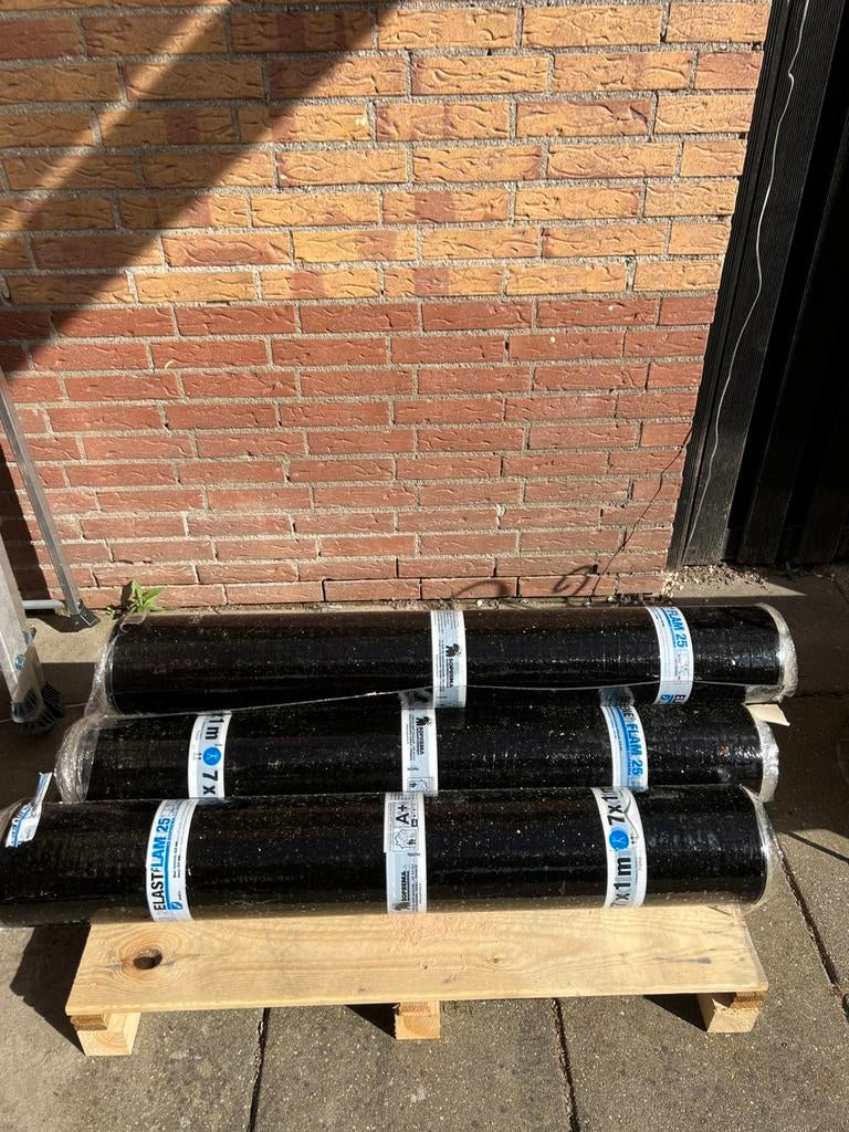 SOPREMA ELASTOPHENE FLAM 25 Dakleer rollen, Overige materialen, Zwart, Nieuw, Ophalen of Verzenden