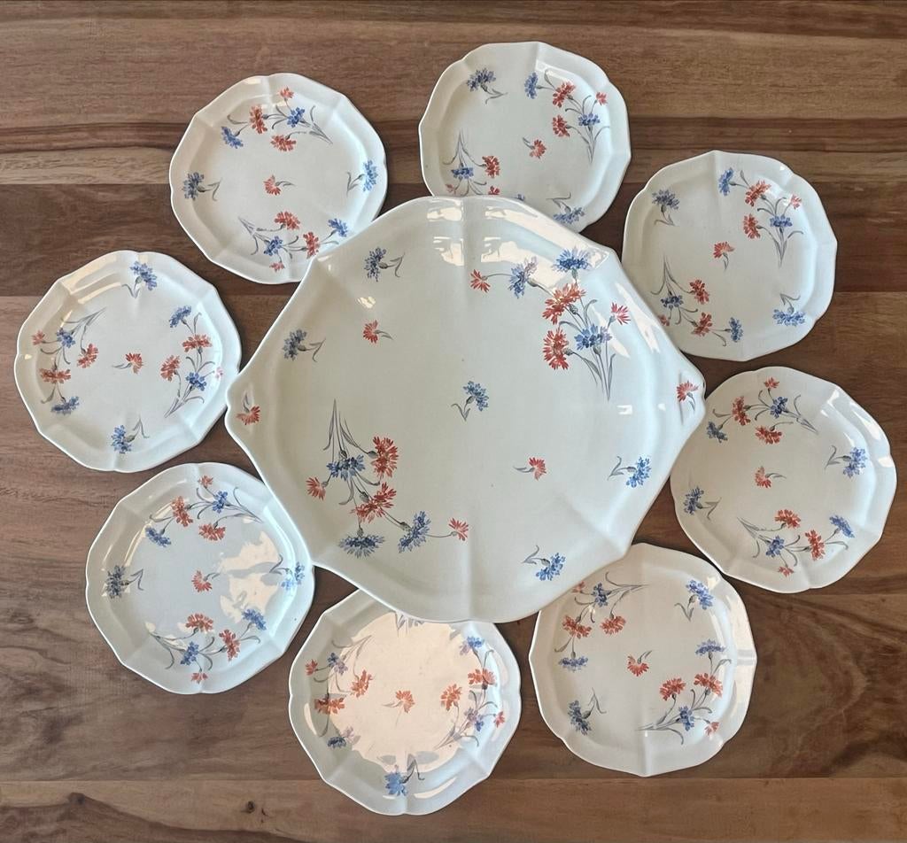 Vintage Art Deco gebakstel Société Céramique Maastricht 1939, Ophalen of Verzenden