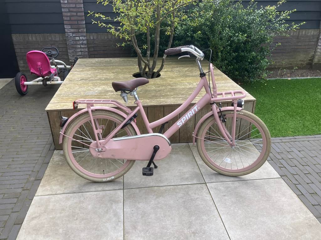 Mooie oudroze meisjes fiets, Fietsen en Brommers, Ophalen of Verzenden, Zo goed als nieuw, 22 inch