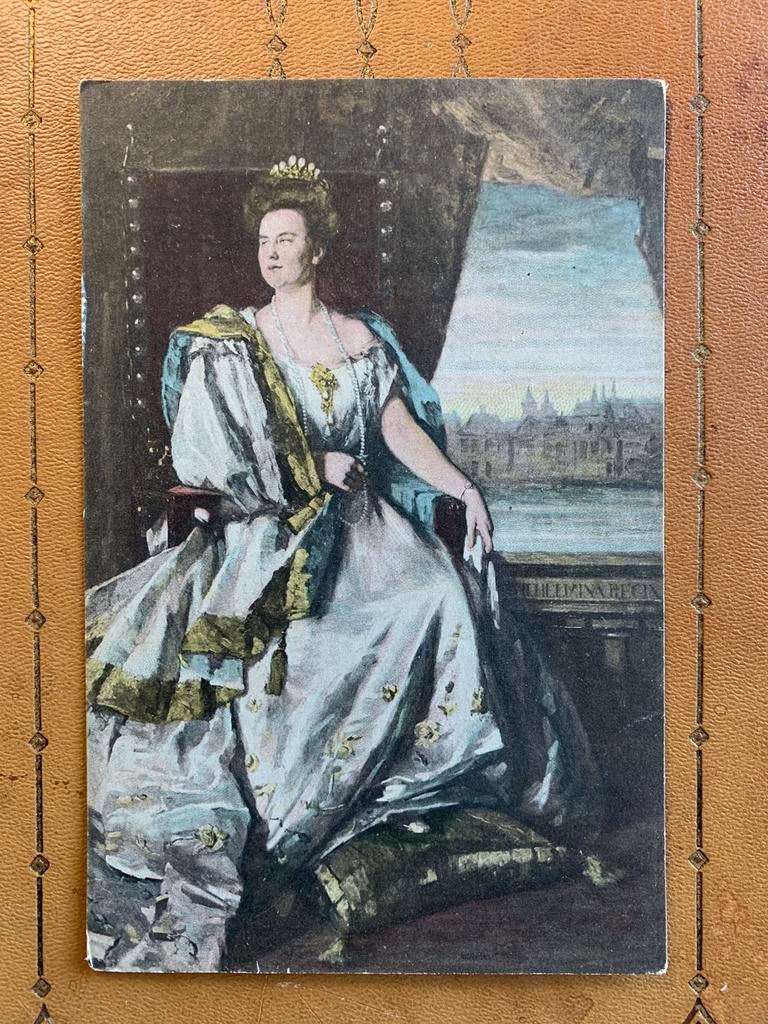 Koningin Wilhelmina, Ophalen of Verzenden, Voor 1920, Ongelopen, Sterren en Beroemdheden