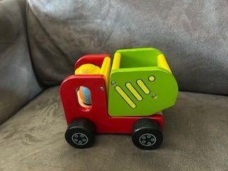 Houten speelgoed kiepwagen, Ophalen, Zo goed als nieuw