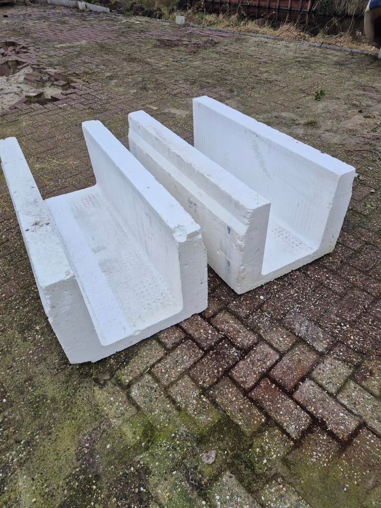 2 VBI funderingsbekistingen 350x400mm, 1200mm lang, Doe-het-zelf en Verbouw, Hout en Planken, Balk, Vuren, 50 mm of meer, Ophalen