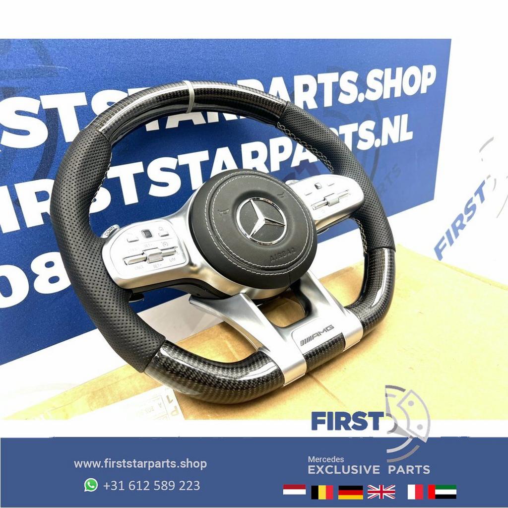 2023 AMG CARBON STUUR + AIRBAG A45 CLA45 C63 E63 GLC63 GLE63, Gebruikt, -, Verzenden, -