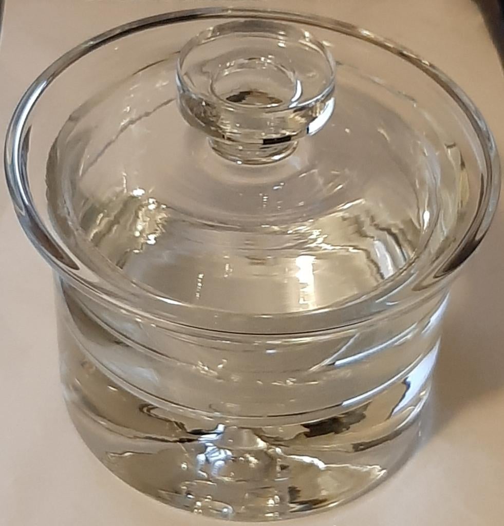 🍬Vintage: Krosno bonny kristal - Snoeppot + deksel🏷️€14,-, Antiek en Kunst, Ophalen of Verzenden