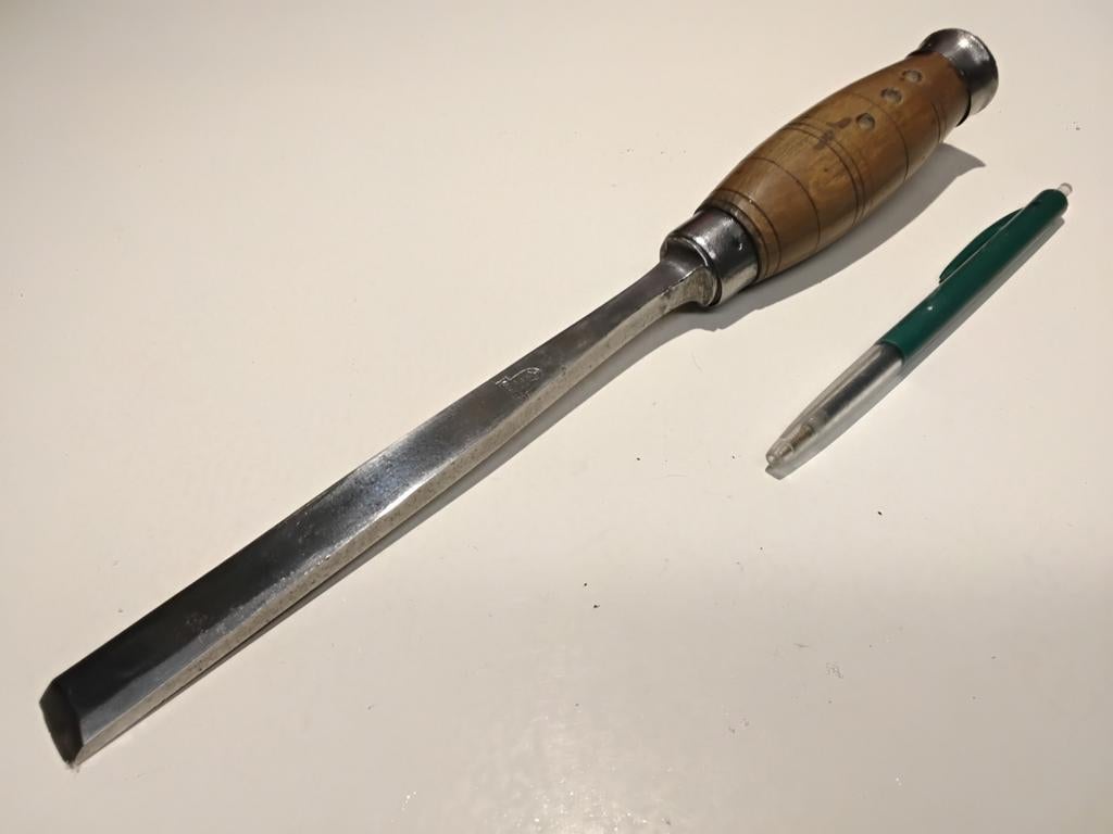 Mooie hakbeitel, beitel van JNY Nooitgedagt 17mm, Antiek en Kunst, Antiek | Gereedschap en Instrumenten, Ophalen of Verzenden