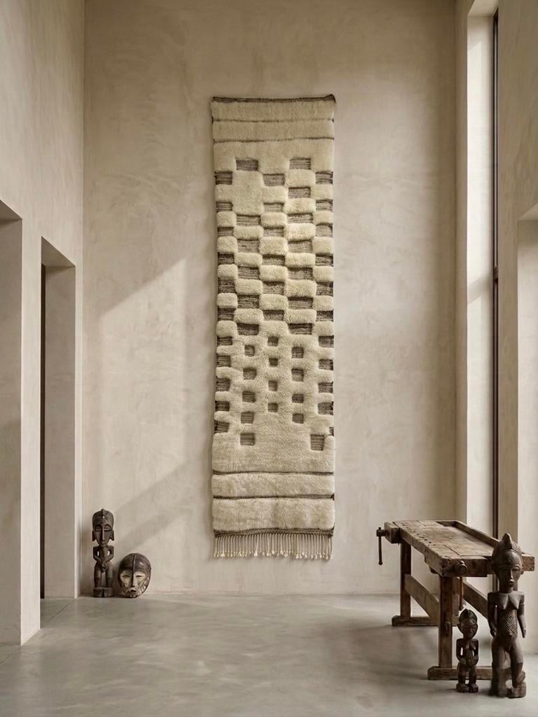 Lamswollen Beni tapijten collectie - diverse maten, Nieuw, Ophalen of Verzenden, 200 cm of meer, Crème