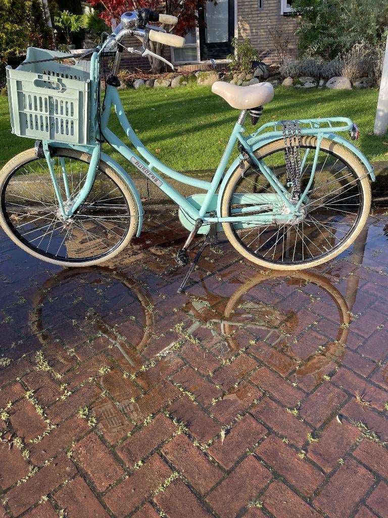 Lichtblauwe Burgers Pick Up transport fiets, Gebruikt, Versnellingen, 50 tot 53 cm, Ophalen