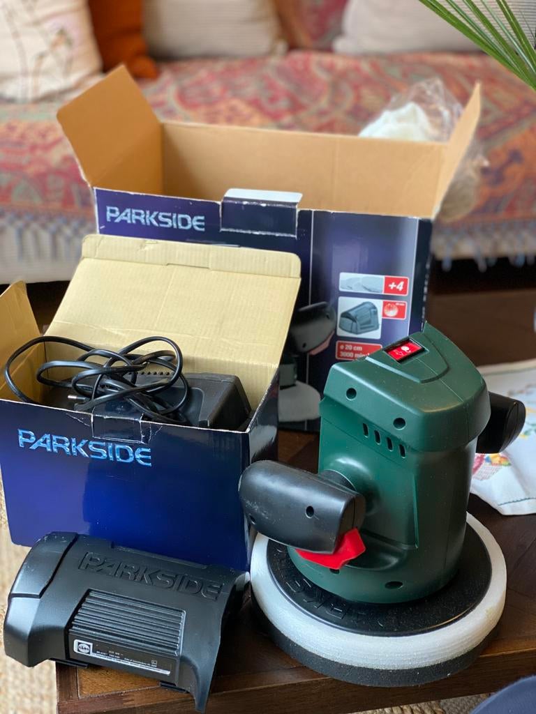 Parkside 18V Accu-Polijstmachine (Incl. Accu & Lader), Auto diversen, Onderhoudsmiddelen, Ophalen of Verzenden