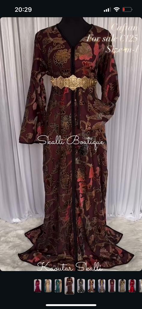 Caftan mobra m/l zwart/rood, Ophalen, Zo goed als nieuw, Overige typen