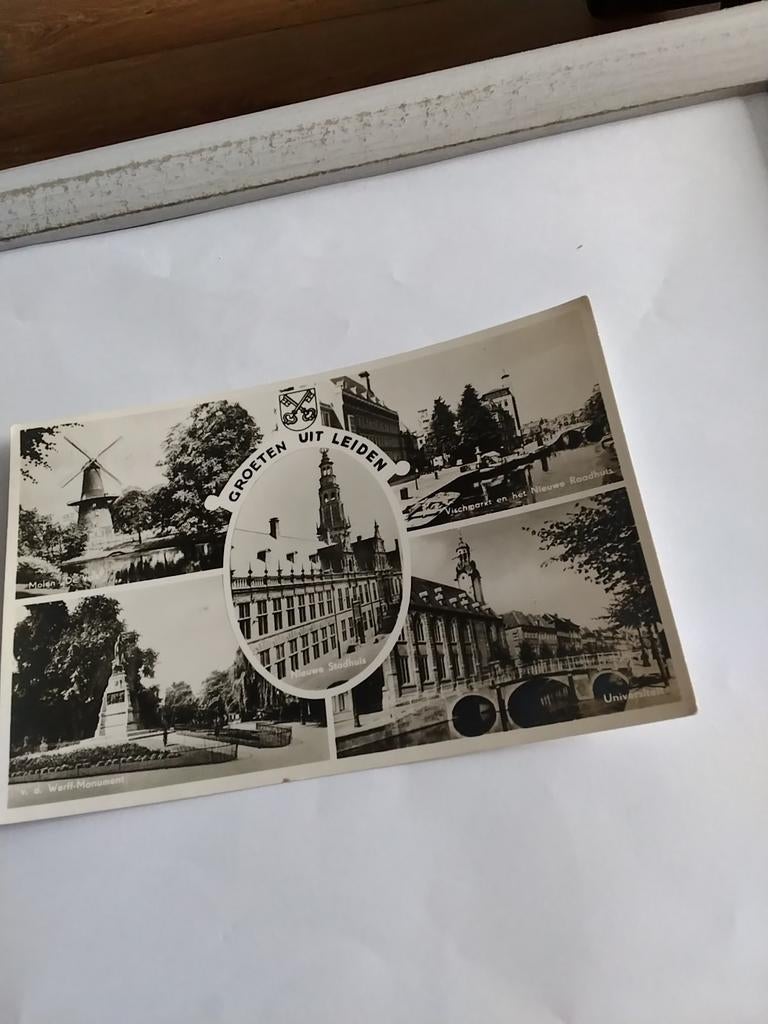 GROETEN UIT LEIDEN 1941, Ophalen of Verzenden, 1940 tot 1960, Zuid-Holland