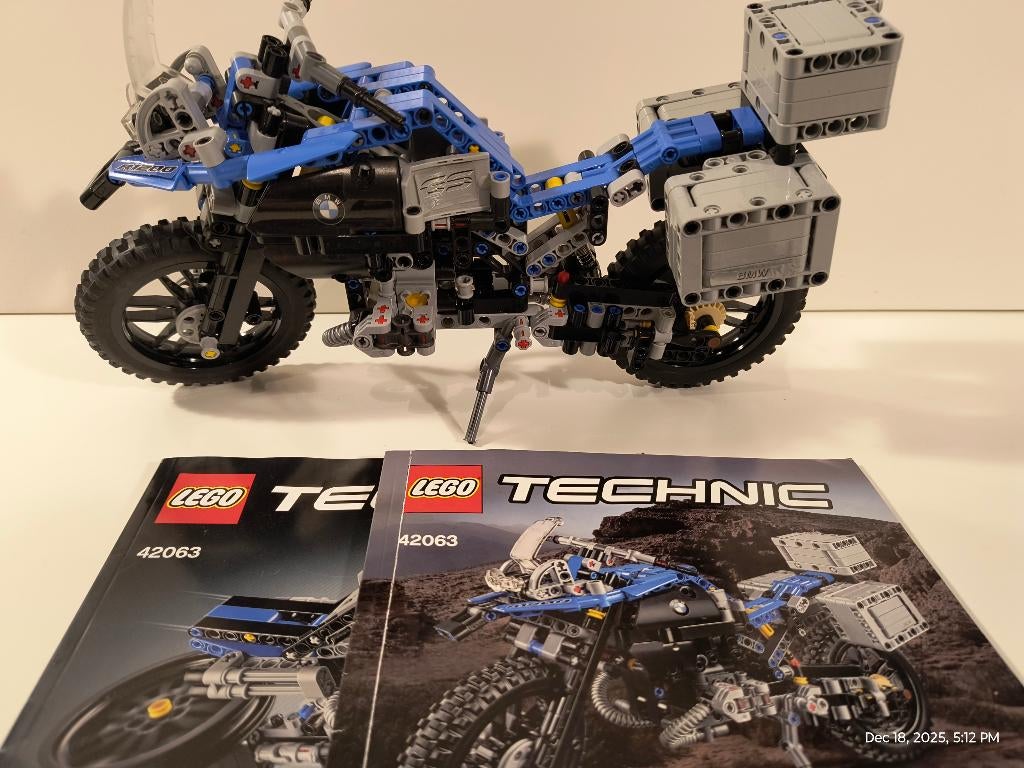 LEGO technic 42063 BMW R 1200 GS Adventure 100% compleet, Ophalen of Verzenden, Zo goed als nieuw, Complete set, Lego