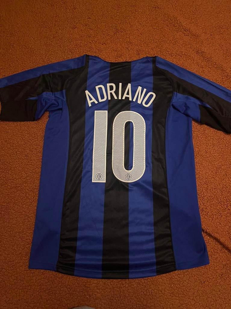 Adriano Inter Milan retro voetbalshirt maat M, Ophalen of Verzenden, Zo goed als nieuw, Buitenlandse clubs, Shirt