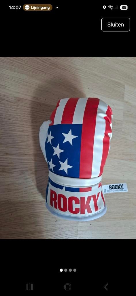 rocky 4 box handschoen, Verzamelen, Ophalen of Verzenden, Zo goed als nieuw