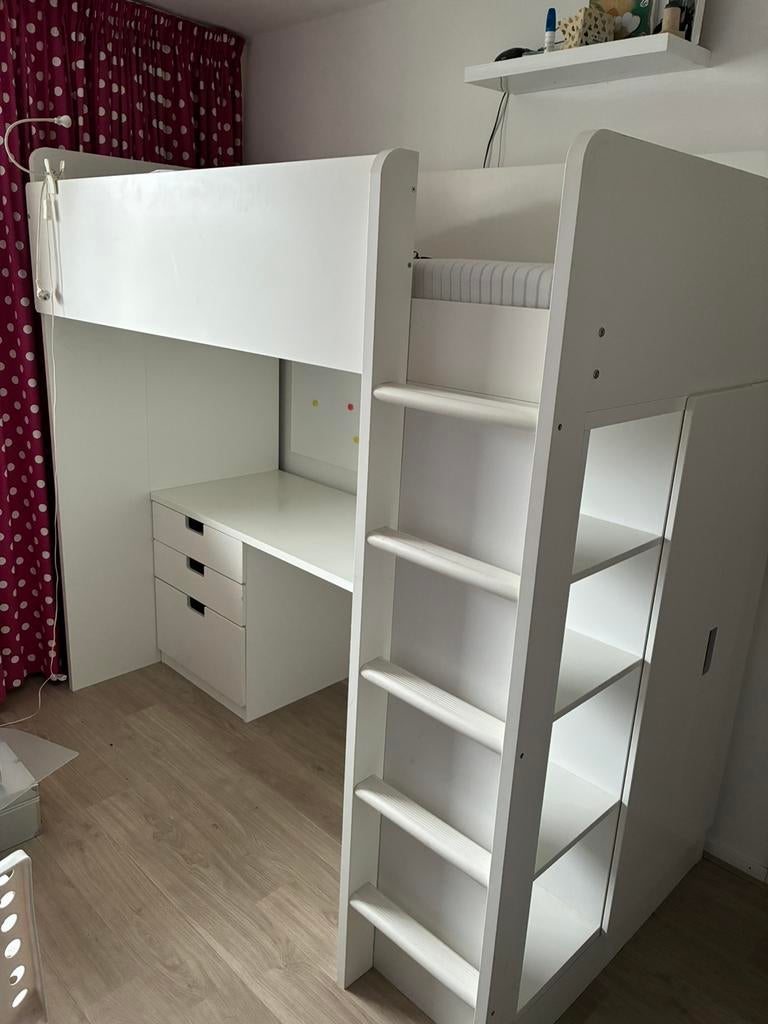 IKEA SMÅSTAD Hoogslaper met buro en kast, Ophalen, Gebruikt, Hoogslaper