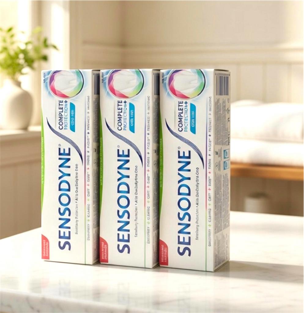 Sensodyne Complete Protection + Cool Mint Tandpasta 3x Nieuw, Sieraden, Tassen en Uiterlijk, Uiterlijk | Mondverzorging, Ophalen of Verzenden