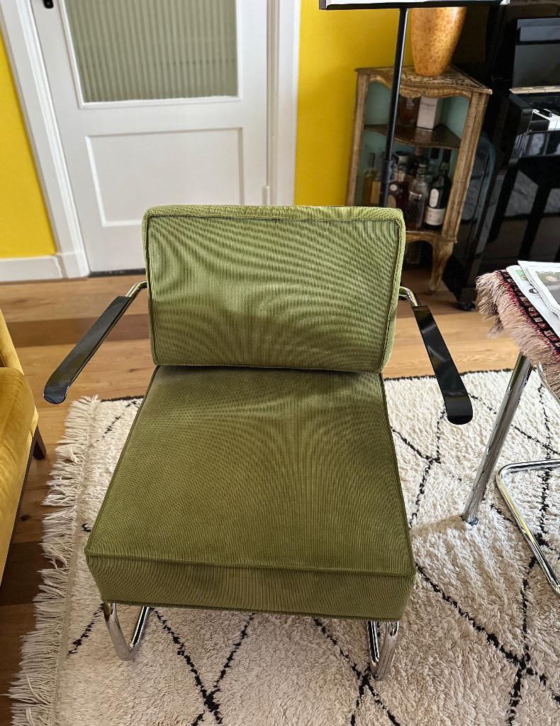 Zuiver rib ridge fauteuil, Ophalen, 75 tot 100 cm, Zo goed als nieuw, Stof